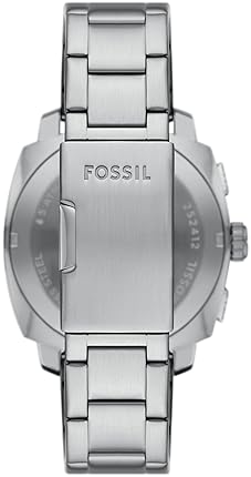 FOSSIL MENS MACHINE CHRONOGRAPH WATCH, STAINLESS STEEL, WATER RESISTANT, QUARTZ MOVEMENT