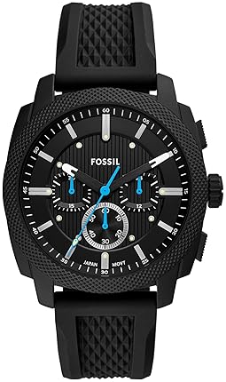 FOSSIL MENS MACHINE CHRONOGRAPH STAINLESS STEEL WATCH SPORTY ANALOG WRISTWATCH FOR MEN