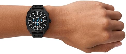 FOSSIL MENS MACHINE CHRONOGRAPH STAINLESS STEEL WATCH SPORTY ANALOG WRISTWATCH FOR MEN