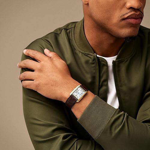 FOSSIL CARRAWAY MENS QUARTZ WATCH, STAINLESS STEEL, THREE-HAND ANALOG WRISTWATCH