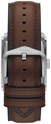 FOSSIL MENS CARRAWAY QUARTZ WATCH, STAINLESS STEEL, THREE-HAND ANALOG WRISTWATCH