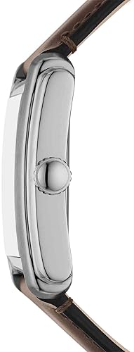 FOSSIL MENS CARRAWAY QUARTZ WATCH, STAINLESS STEEL, THREE-HAND ANALOG WRISTWATCH
