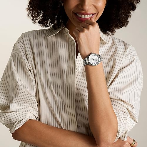 FOSSIL GILMORE WOMENS WATCH THREE-HAND ANALOG DATE DISPLAY, STAINLESS STEEL BRACELET