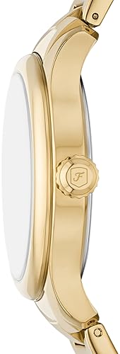 FOSSIL WOMENS GILMORE THREE-HAND DATE WATCH ELEGANT STAINLESS STEEL LADIES WRISTWATCH