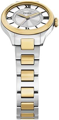 FOSSIL GILMORE WOMENS WATCH THREE-HAND ANALOG WITH DATE DISPLAY, STAINLESS STEEL