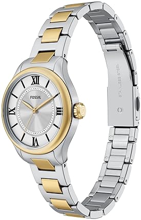 FOSSIL GILMORE WOMENS WATCH THREE-HAND ANALOG WITH DATE DISPLAY, STAINLESS STEEL
