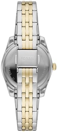 FOSSIL SCARLETTE MINI WOMENS QUARTZ WATCH, STAINLESS STEEL, THREE-HAND, ELEGANT LADIES WRISTWATCH