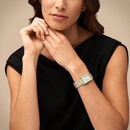 FOSSIL RAQUEL WOMENS QUARTZ STAINLESS STEEL WATCH - THREE-HAND ANALOG LADIES WRISTWATCH