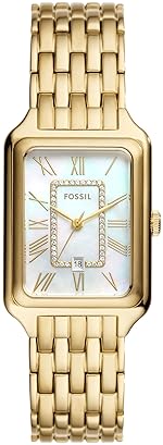 FOSSIL RAQUEL WOMEN S QUARTZ STAINLESS STEEL WATCH THREE-HAND ANALOG WRISTWATCH
