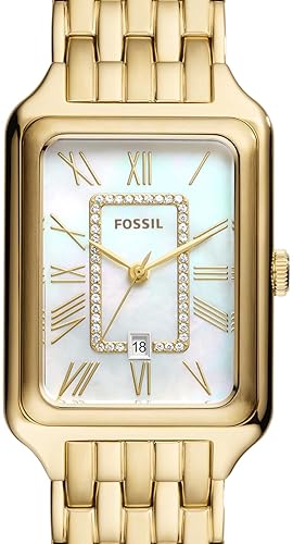 FOSSIL RAQUEL WOMEN S QUARTZ STAINLESS STEEL WATCH THREE-HAND ANALOG WRISTWATCH