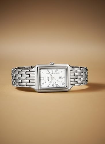 FOSSIL RAQUEL WOMENS QUARTZ WATCH, STAINLESS STEEL, THREE-HAND ANALOG WRISTWATCH