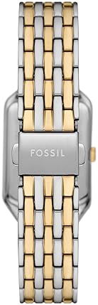FOSSIL RAQUEL WOMENS STAINLESS STEEL QUARTZ WATCH, THREE-HAND ANALOG WRISTWATCH