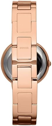 FOSSIL VIRGINIA WOMENS QUARTZ WATCH STAINLESS STEEL, THREE-HAND, ELEGANT LADIES WRISTWATCH