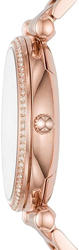 FOSSIL CARLIE WOMENS QUARTZ STAINLESS STEEL WATCH ELEGANT THREE-HAND ANALOG WRISTWATCH