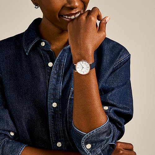 FOSSIL JACQUELINE WOMENS QUARTZ WATCH, STAINLESS STEEL, THREE-HAND ANALOG WRISTWATCH