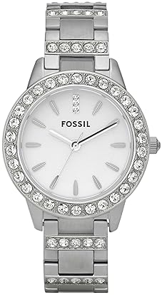 FOSSIL JESSE WOMENS QUARTZ WATCH, STAINLESS STEEL, THREE-HAND ANALOG WRISTWATCH
