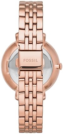 FOSSIL WOMENS JACQUELINE QUARTZ STAINLESS STEEL WATCH ELEGANT THREE-HAND ANALOG TIMEPIECE