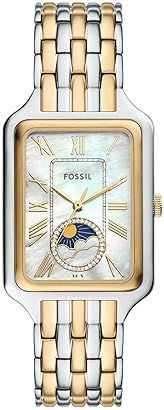 FOSSIL RAQUEL WOMENS QUARTZ STAINLESS STEEL WATCH ELEGANT THREE-HAND ANALOG TIMEPIECE