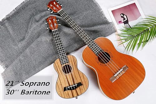 RANCH 21 SOPRANO UKULELE STARTER KIT FOR BEGINNERS ONLINE LESSONS, BAG, TUNER, STRAP, STRINGS