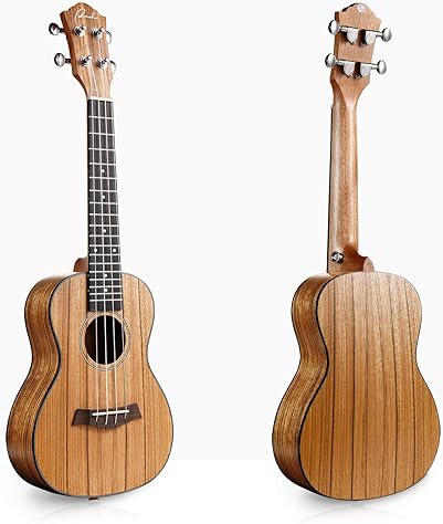 RANCH 23 CONCERT UKULELE STARTER KIT FOR BEGINNERS 12 ONLINE LESSONS, BAG, TUNER, AQUILA STRINGS