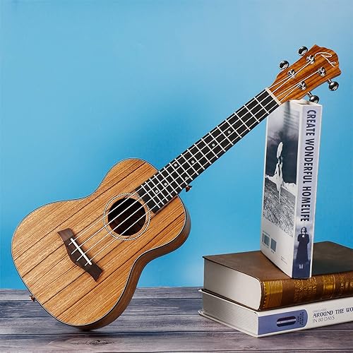 RANCH 23 CONCERT UKULELE STARTER KIT FOR BEGINNERS 12 ONLINE LESSONS, BAG, TUNER, AQUILA STRINGS