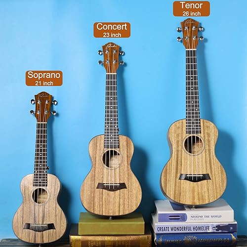 RANCH 26 TENOR UKULELE STARTER KIT FOR BEGINNERS GIG BAG, TUNER, STRAP, LESSONS AQUILA STRINGS