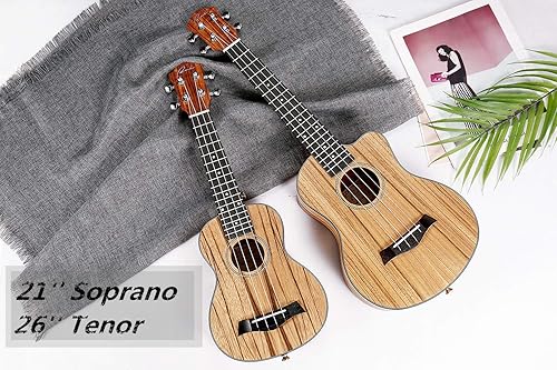 RANCH 26 TENOR UKULELE BEGINNER KIT CUTAWAY, AQUILA STRINGS, ONLINE LESSONS, BAG, TUNER, STRAP