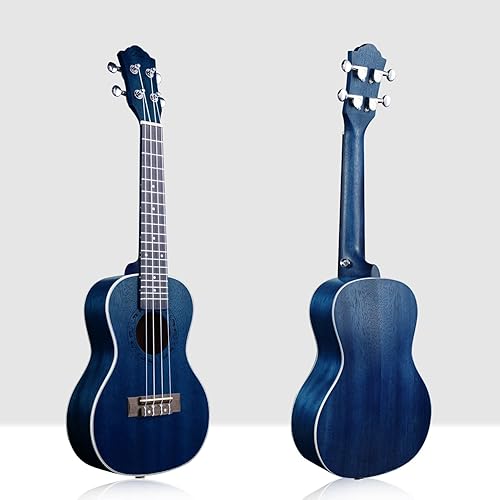 RANCH TENOR UKULELE 26 INCH PROFESSIONAL WOODEN INSTRUMENT WITH 12 ONLINE LESSONS GIG BAG, STARRY BLUE