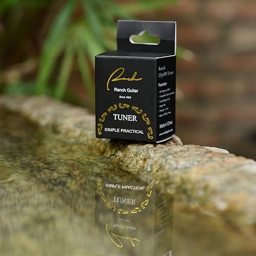 RANCH 5-PACK CLIP-ON GUITAR TUNERS FOR ACOUSTIC ELECTRIC GUITAR, BASS, VIOLIN, UKULELE, BANJO