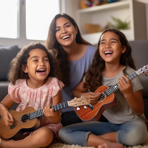 RANCH 23 CONCERT UKULELE KIT, SOLID TOP, STARTER BUNDLE WITH GIG BAG, TUNER, LESSONS MORE