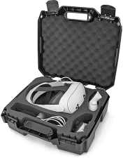 CASEMATIX TRAVEL CASE FOR META QUEST 3 3S ELITE STRAP BUNDLE IMPACT RESISTANT VR HEADSET CASE