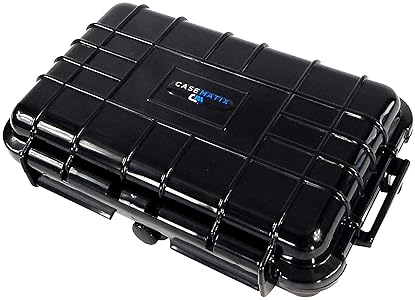 CASEMATIX GRADED CARD STORAGE BOX FOR PSA BGS SLABS WATERPROOF, AIRTIGHT SPORTS TRADING CARD CASE
