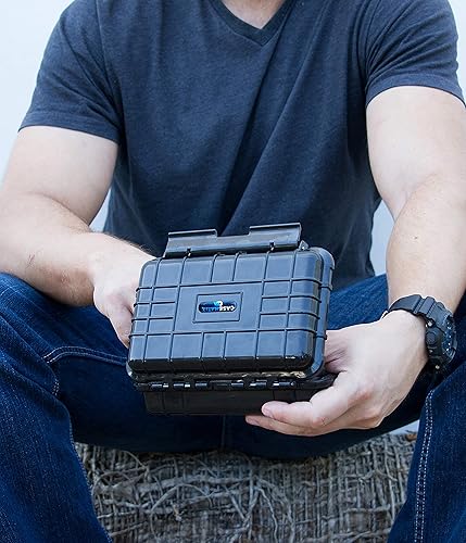CASEMATIX GRADED CARD STORAGE BOX FOR PSA BGS SLABS WATERPROOF, AIRTIGHT SPORTS TRADING CARD CASE