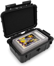 CASEMATIX WATERPROOF GRADED CARD CASE FOR 6 BGS, 8 PSA, FGS SPORTS TRADING CARDS WITH FOAM INSERTS