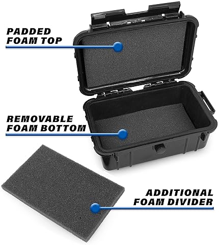 CASEMATIX WATERPROOF GRADED CARD CASE FOR 6 BGS, 8 PSA, FGS SPORTS TRADING CARDS WITH FOAM INSERTS