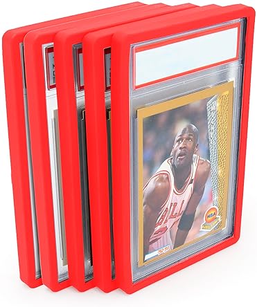 CASEMATIX 5-PACK PSA SLAB BUMPER GUARDS FOR YUGIOH, MTG, POKéMON SPORTS GRADED CARD PROTECTION