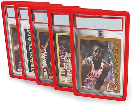 CASEMATIX 5-PACK PSA SLAB BUMPER GUARDS FOR YUGIOH, MTG, POKéMON SPORTS GRADED CARD PROTECTION