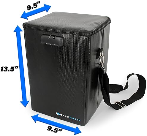 CASEMATIX FIRE-RESISTANT GRADED COMIC BOOK STORAGE CASE FITS 15 CGC COMICS, LOCK, DIVIDERS, STRAP