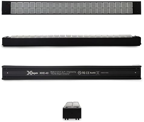 RAILDRIVER X-KEYS XKE-40 USB PROGRAMMABLE KEYBOARD 40 KEY CUSTOM KEYPAD FOR PC MAC STANDARD