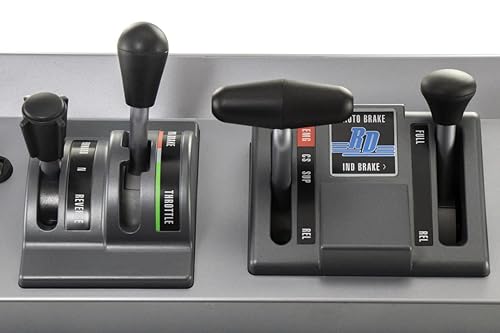 RAILDRIVER USB TRAIN CAB CONTROLLER FOR PC REALISTIC THROTTLE, BRAKE SWITCH CONTROLS WINDOWS