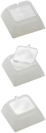 RAILDRIVER NEVWEAR CUSTOMIZABLE DSA KEYCAPS 12-PACK, TRANSPARENT, FITS CHERRY MX KEYBOARDS, 1X1 SIZE