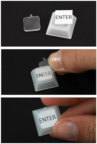 RAILDRIVER NEVWEAR CUSTOMIZABLE DSA KEYCAPS 12-PACK, TRANSPARENT, FITS CHERRY MX KEYBOARDS, 1X1 SIZE