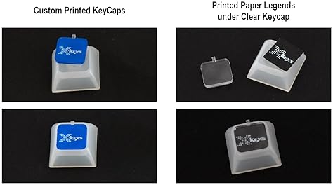 RAILDRIVER NEVWEAR CUSTOMIZABLE DSA KEYCAPS 12-PACK, TRANSPARENT, FITS CHERRY MX KEYBOARDS, 1X1 SIZE