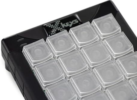 RAILDRIVER X-KEYS 24-KEY PROGRAMMABLE USB KEYPAD KEYBOARD BLACK WHITE CUSTOMIZABLE SHORTCUT KEYS