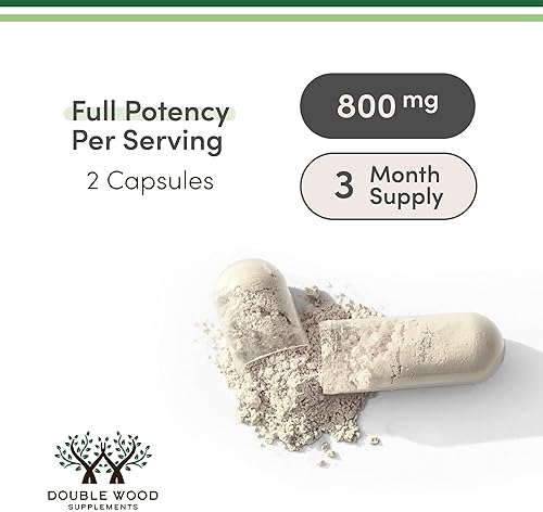 DOUBLE WOOD SUPPLEMENTS  MAGNESIUM CITRATE 800MG 180 VEGAN CAPSULES FOR DIGESTION, CONSTIPATION RELIEF, NON-GMO SUPPLEMENT