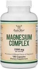 DOUBLE WOOD SUPPLEMENTS  MAGNESIUM COMPLEX SUPPLEMENT 180 CAPSULES 8 FORMS, 426MG ELEMENTAL, 100 DV BY DOUBLE WOOD