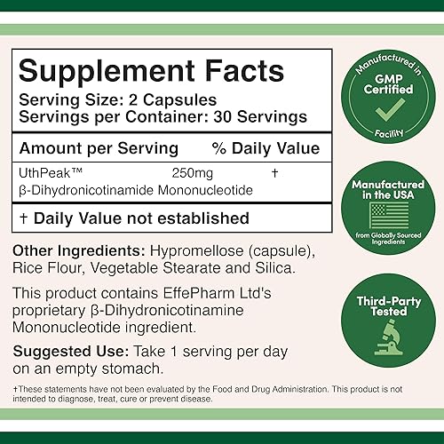 DOUBLE WOOD SUPPLEMENTS NMNH SUPPLEMENT CLINICALLY STUDIED NAD BOOSTER FOR ANTI-AGING CELL REGENERATION