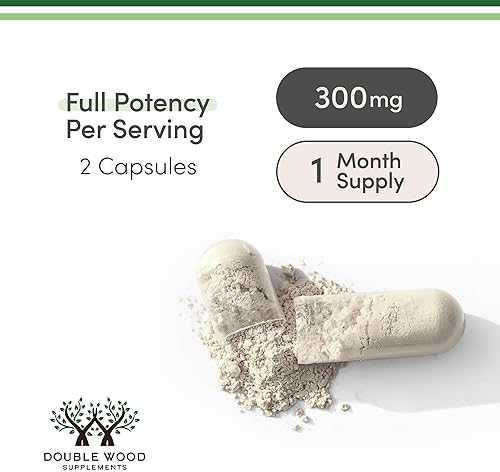 DOUBLE WOOD SUPPLEMENTS ALPHA GPC CHOLINE 600MG BRAIN SUPPLEMENT MEMORY, FOCUS COGNITIVE SUPPORT, 60 CAPSULES USA MADE