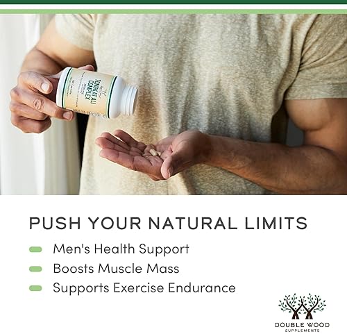 DOUBLE WOOD SUPPLEMENTS TONGKAT ALI 200 1 EXTRACT FOR MEN, 1000MG, 120 CAPSULES, TRIBULUS, EURYCOMA LONGIFOLIA, DOUBLE WOOD