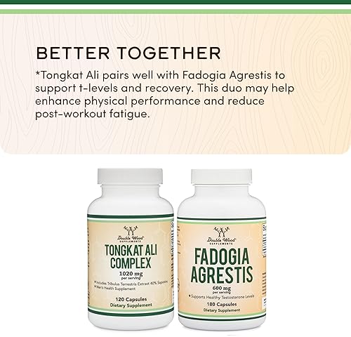 DOUBLE WOOD SUPPLEMENTS TONGKAT ALI 200 1 EXTRACT FOR MEN, 1000MG, 120 CAPSULES, TRIBULUS, EURYCOMA LONGIFOLIA, DOUBLE WOOD